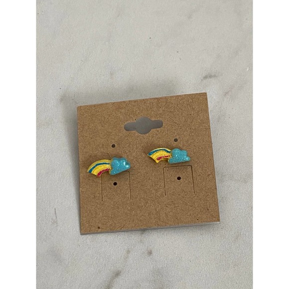 Summer earrings glitter stud earrings rainbow - Picture 7 of 8